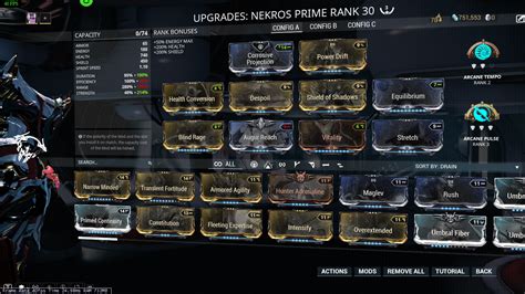 Nekros build warframe  The main reason you’ll use it is for energy but you don’t need that on nekros thanks to his third making